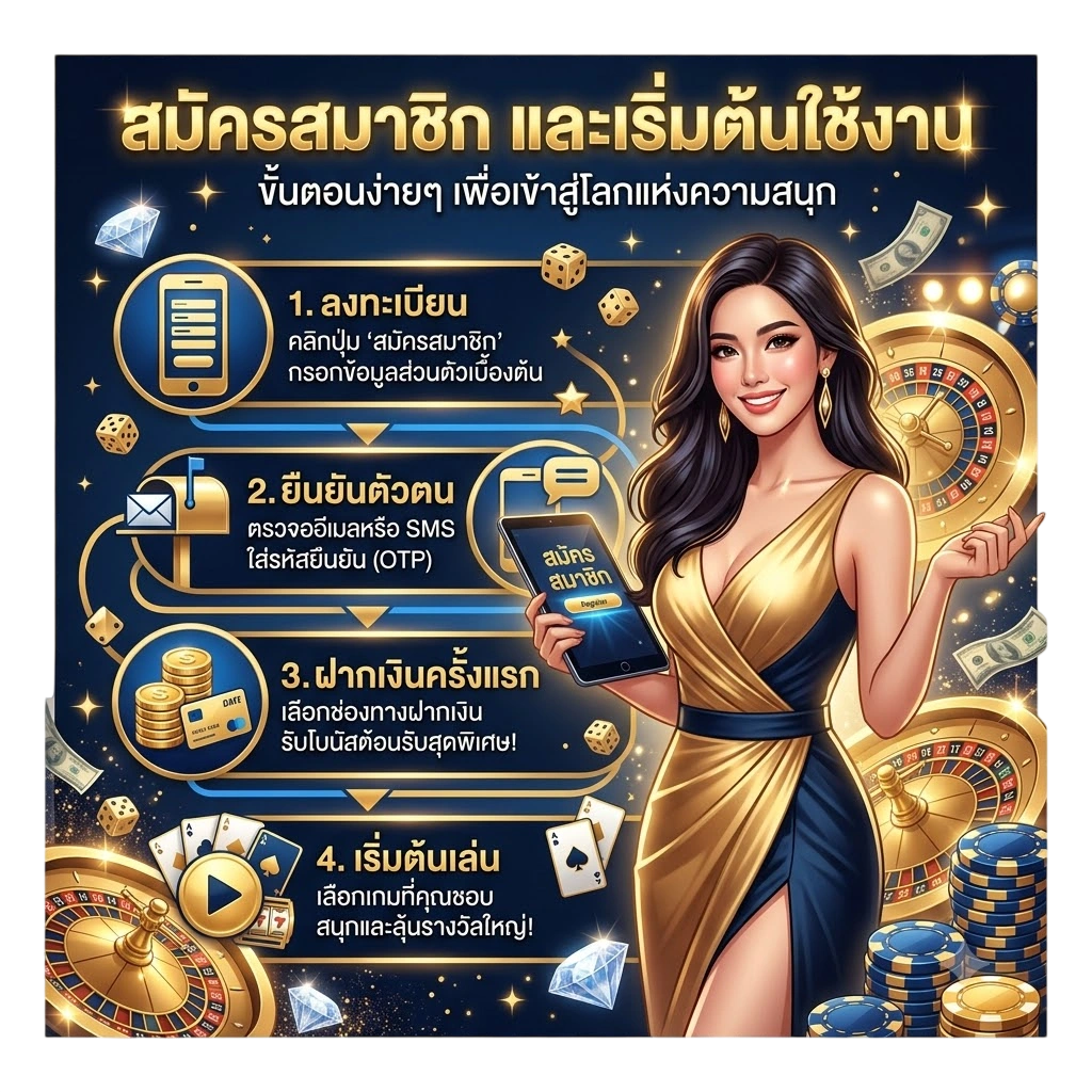 วิธีสมัครสมาชิก และเริ่มต้นใช้งาน