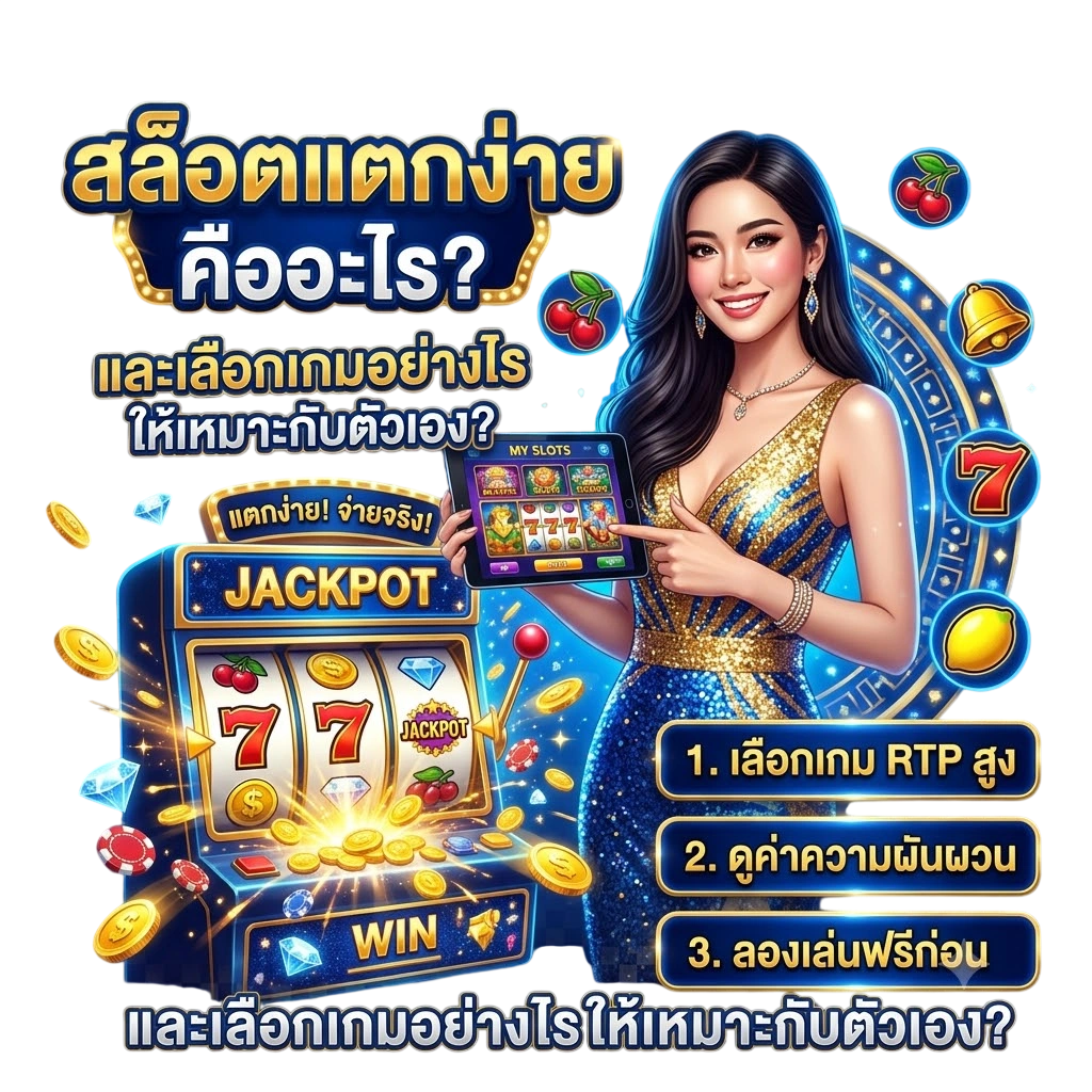 สล็อตแตกง่าย คืออะไร และเลือกเกมอย่างไรให้เหมาะกับตัวเอง